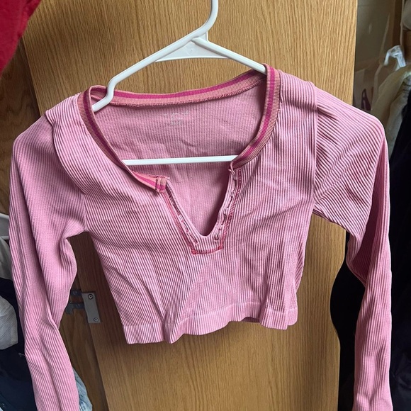 Out from under go for gold pink long sleeve top - Picture 2 of 4